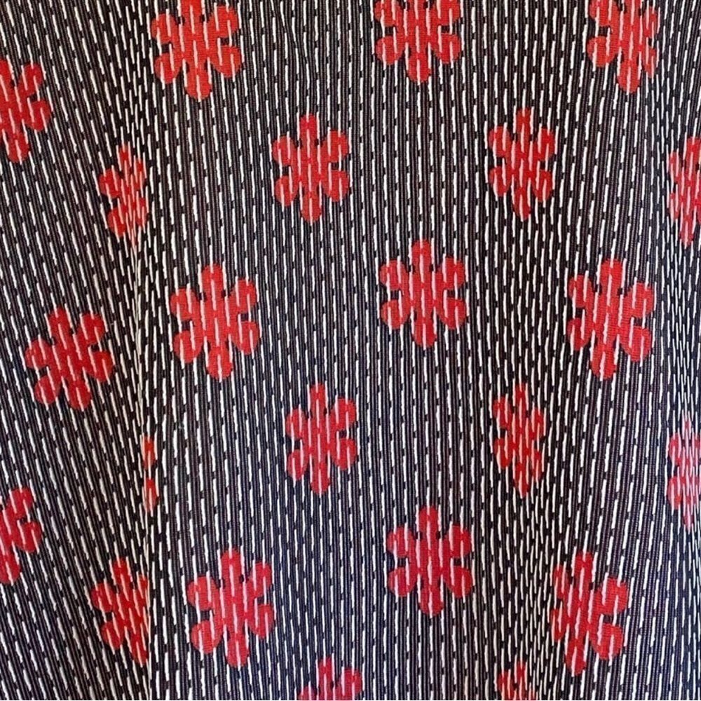 Vintage Handmade One of a Kind 1960s 1970s Mod Mock Neck Floral Print GoGo Dress - Picture 5 of 11